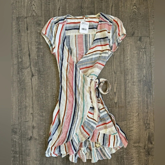 Free People Wrap It Up Dress- Beige - Picture 3 of 5